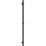 Полотенцесушитель электрический Sancos ЛИНН (Linn) 150x3 I-образный черный матовый / SC13002MB