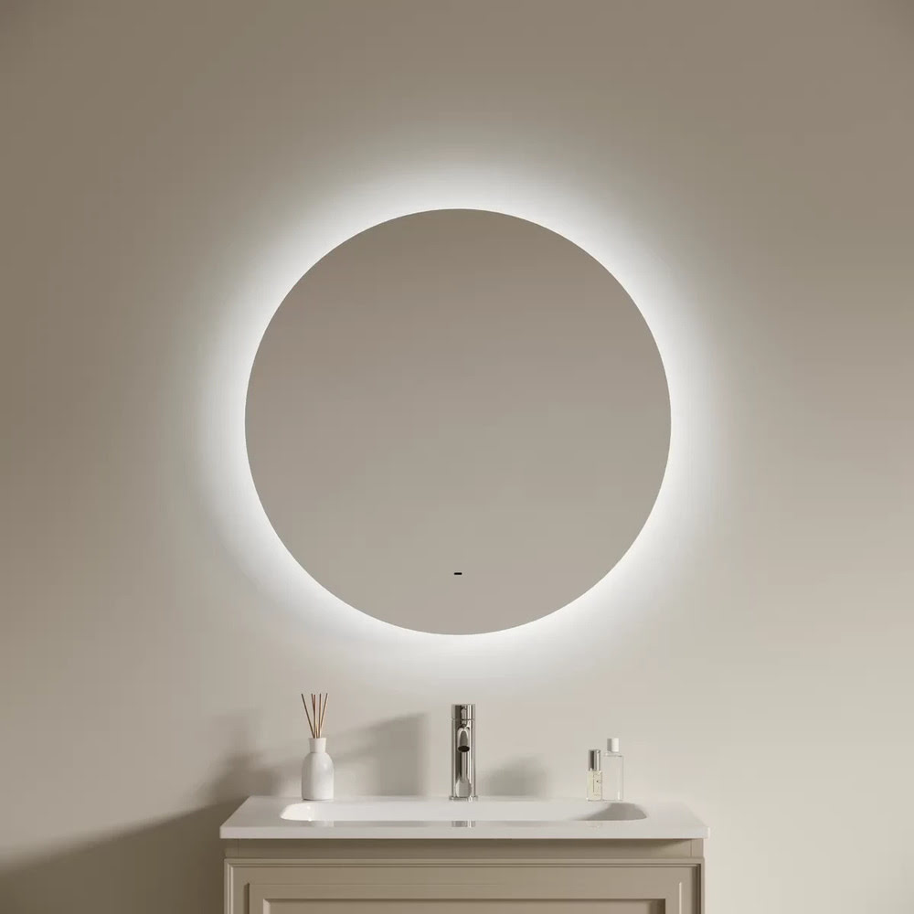 LED Зеркало для ванной комнаты Sancos Сфера 2.0 (Sfera 2.0) D700 светодиодная подсветка 2700K/4000K/5000K / SF2.700