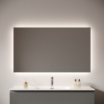 LED Зеркало 120x70см для ванной комнаты Sancos ПОЛЕ 2.0 (Square 2.0) светодиодная подсветка 2700K/4000K/5000K / SQ2.1200 — изображение 2