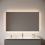 LED Зеркало 120x70см для ванной комнаты Sancos ПОЛЕ 2.0 (Square 2.0) светодиодная подсветка 2700K/4000K/5000K / SQ2.1200 — изображение 3