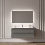 LED Зеркало 120x70см для ванной комнаты Sancos ПОЛЕ 2.0 (Square 2.0) светодиодная подсветка 2700K/4000K/5000K / SQ2.1200 — изображение 5