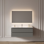 LED Зеркало 120x70см для ванной комнаты Sancos ПОЛЕ 2.0 (Square 2.0) светодиодная подсветка 2700K/4000K/5000K / SQ2.1200 — изображение 6