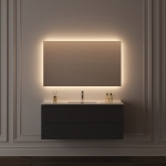 LED Зеркало 120x70см для ванной комнаты Sancos ПОЛЕ 2.0 (Square 2.0) светодиодная подсветка 2700K/4000K/5000K / SQ2.1200 — изображение 7