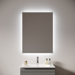 LED Зеркало 70x80см для ванной комнаты Sancos ПОЛЕ 2.0 (Square 2.0) светодиодная подсветка 2700K/4000K/5000K / SQ2.700