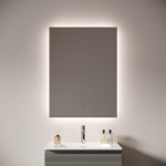 LED Зеркало 70x80см для ванной комнаты Sancos ПОЛЕ 2.0 (Square 2.0) светодиодная подсветка 2700K/4000K/5000K / SQ2.700 — изображение 2