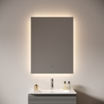 LED Зеркало 70x80см для ванной комнаты Sancos ПОЛЕ 2.0 (Square 2.0) светодиодная подсветка 2700K/4000K/5000K / SQ2.700 — изображение 3