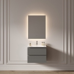 LED Зеркало 70x80см для ванной комнаты Sancos ПОЛЕ 2.0 (Square 2.0) светодиодная подсветка 2700K/4000K/5000K / SQ2.700 — изображение 6