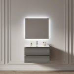 LED Зеркало 90x70см для ванной комнаты Sancos ПОЛЕ 2.0 (Square 2.0) светодиодная подсветка 2700K/4000K/5000K / SQ2.900 — изображение 4
