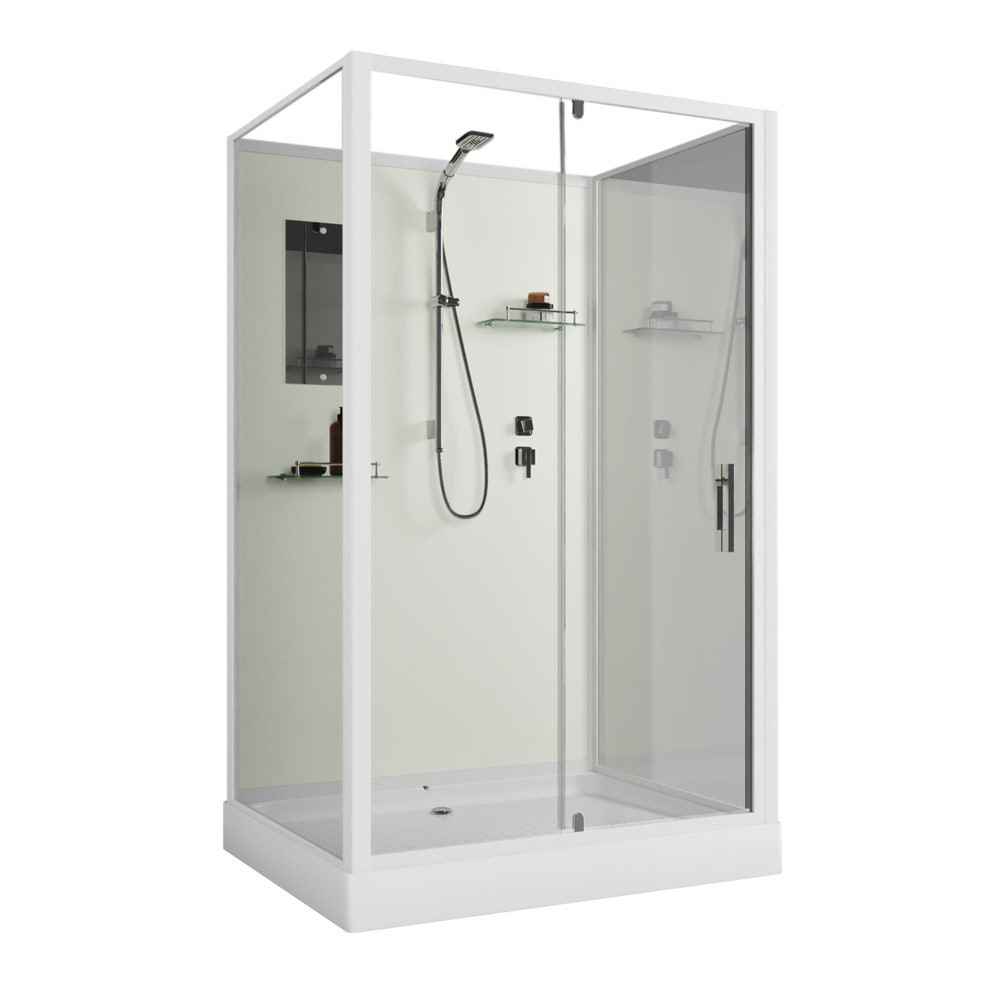46613 Душевая кабина 100x80x200см NIAGARA Standart ST100/80/15Q/BK — изображение 1